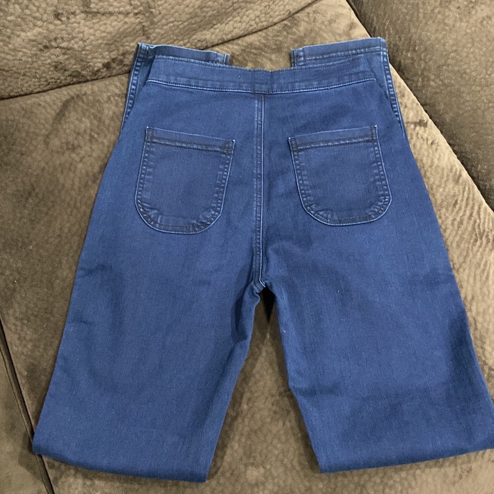American Apparel Jeans Dark Blue Stretch size 5 High Rise - Picture 2 of 4